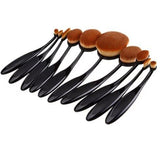Beauty Experts 10-Piece Oval Makeup Brush Set | Professional Brushes UK