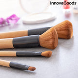 Wooden Makeup Brush Set with Carry Case – 5 Piece | InnovaGoods