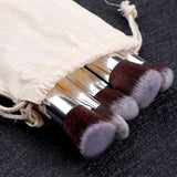 Lucky Beauty Bamboo Makeup Brush Set – 11 Piece Eco-Friendly Kit