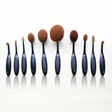 Beauty Experts 10-Piece Oval Makeup Brush Set | Professional Brushes UK