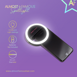 Almost Famous Spotlight Selfie Light – Black | Ring Light for Phone UK